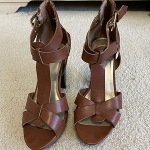 G by Guess brown heels